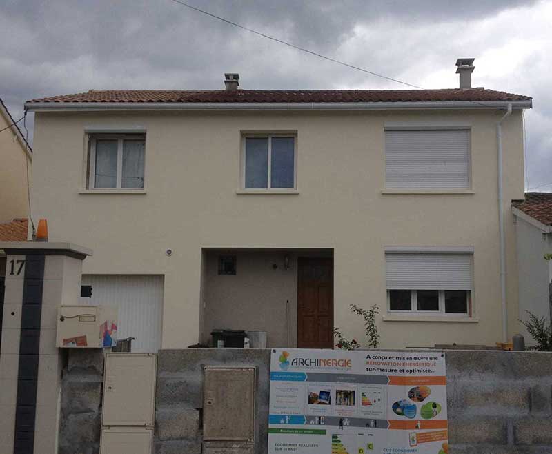 rénovation énergétique maison années 60 pessac après