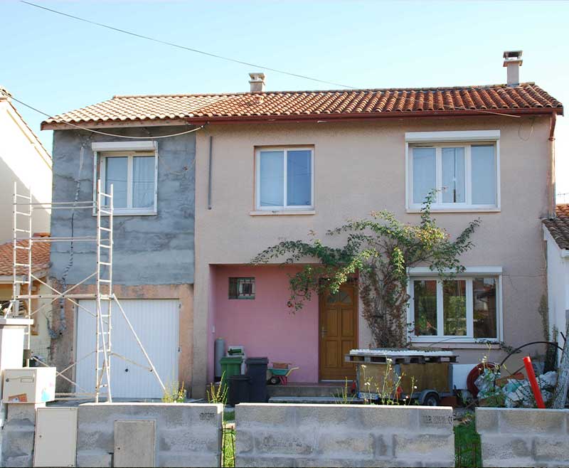 rénovation énergétique maison années 60 pessac avant