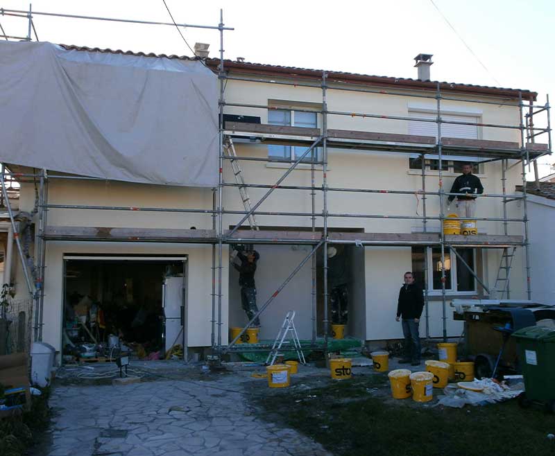 rénovation énergétique maison années 60 pessac pendant