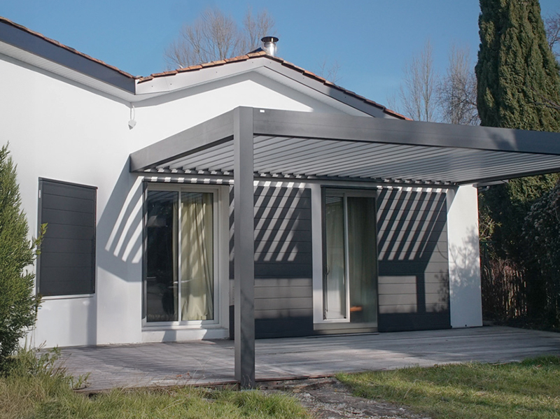 isolation thermique des murs extérieur pergola volet