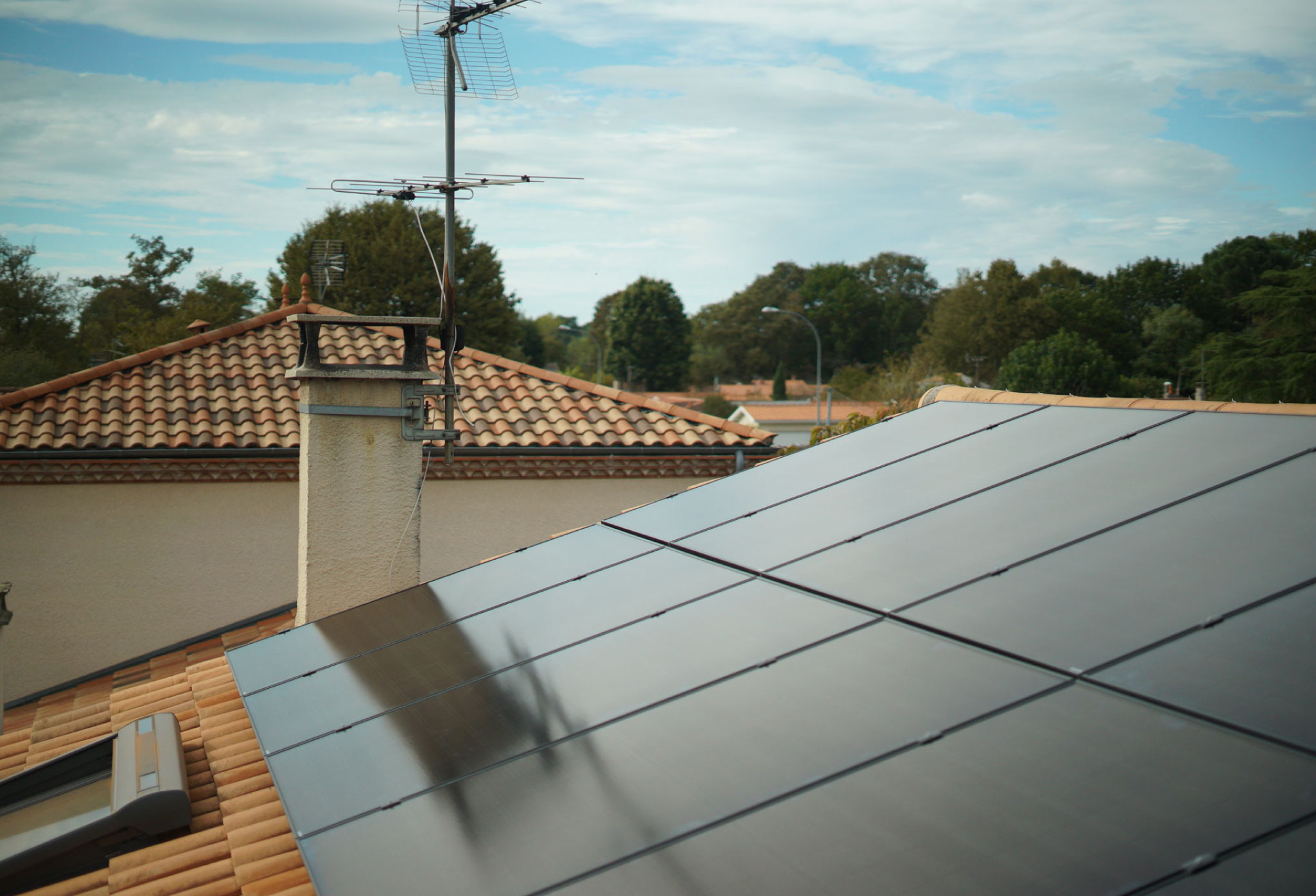 panneaux solaires en confort d'été